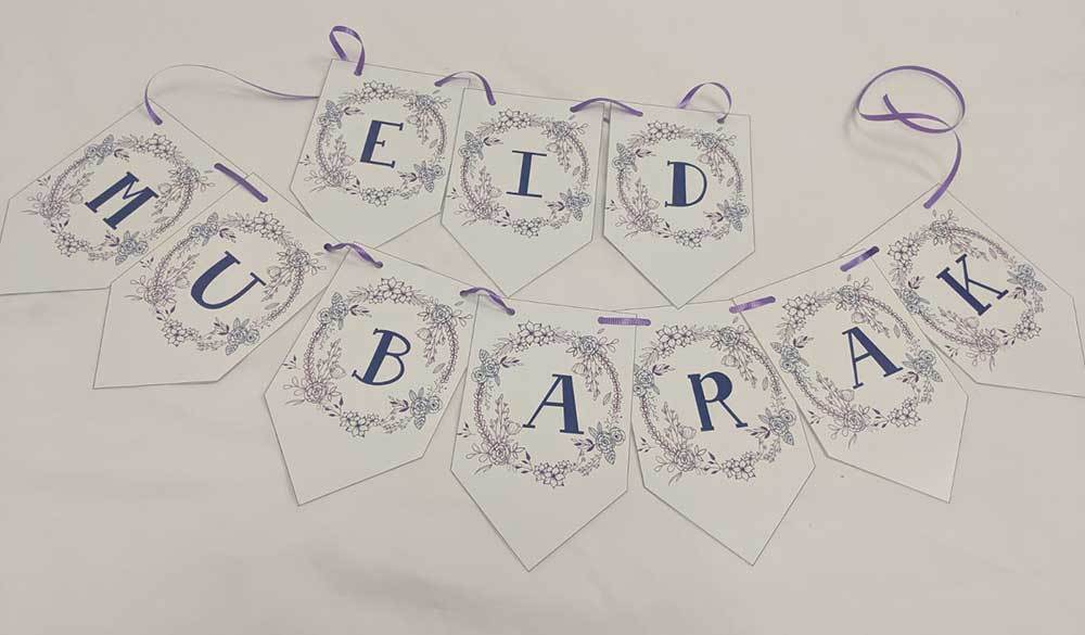 Eid Mubarak Bunting (Purple)